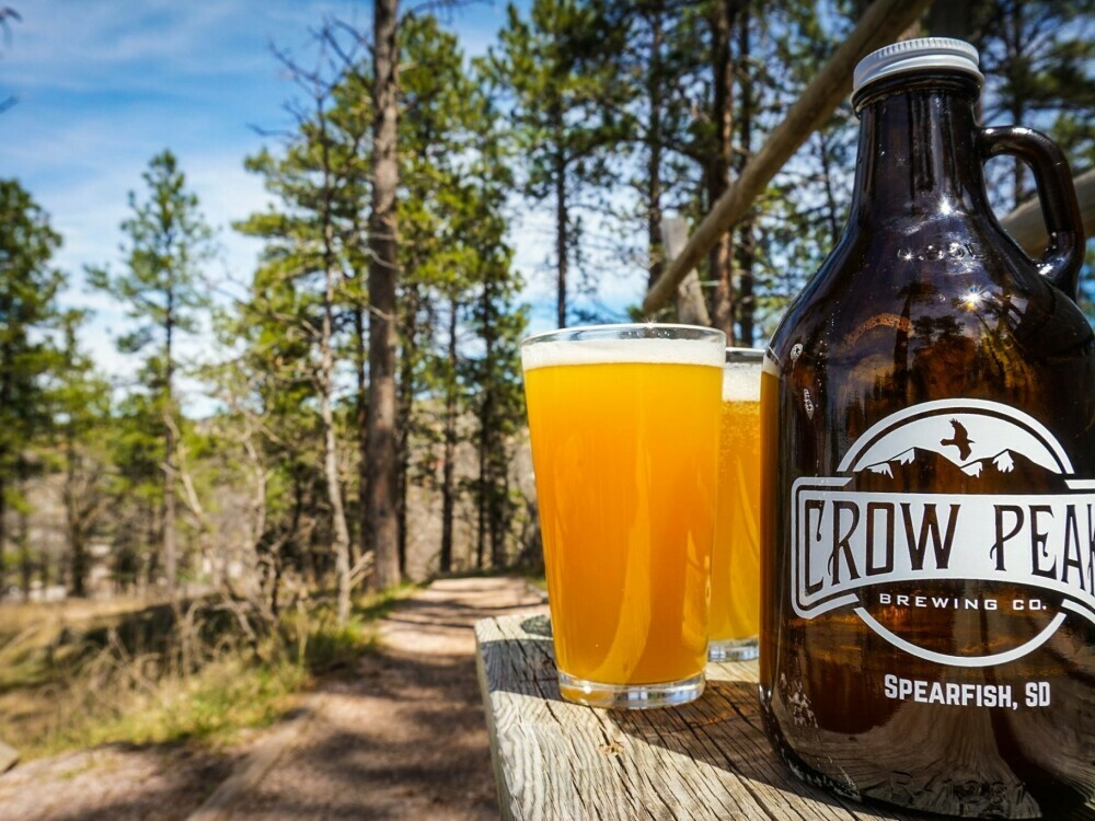 Crow Peak Brewing IPA on a sunny day in the canyon Crow Peak Brewing IPA on a sunny day in the canyon