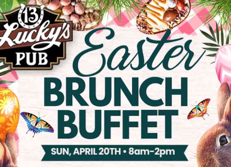 Spearfish, Black Hills, South Dakota, Lucky's 13 Pub, Holiday Inn, Easter Brunch